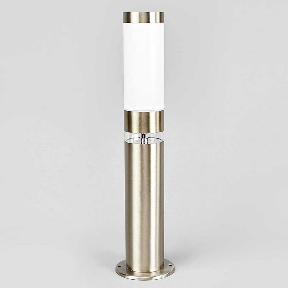 Lindby Sockelleuchte Außenleuchte Binka Gartenlampe E27 LED Edelstahl 50 cm IP44 - 4251096500578