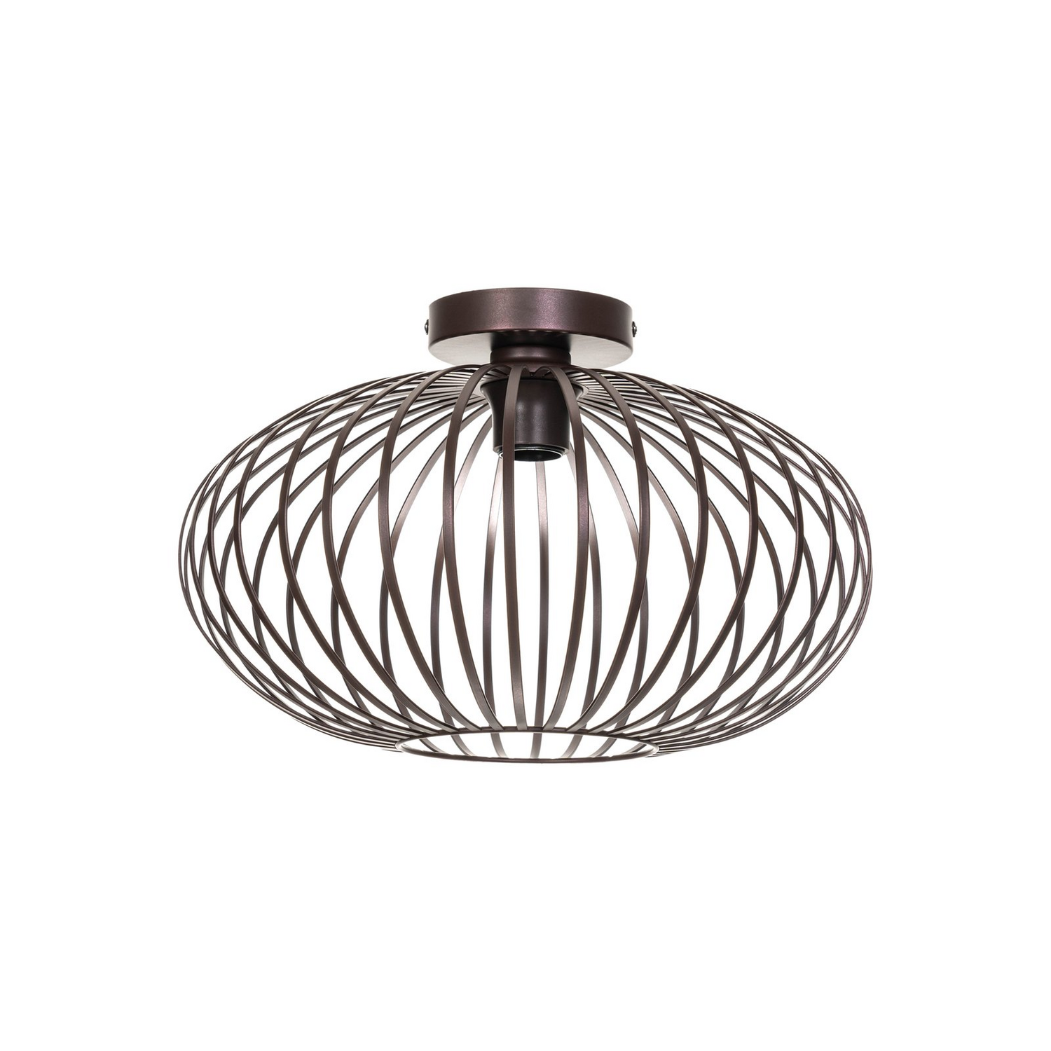 B-Ware Lindby Nahele Deckenlampe Hängelampe Lampe Leuchte E27 Käfigschirm Braun