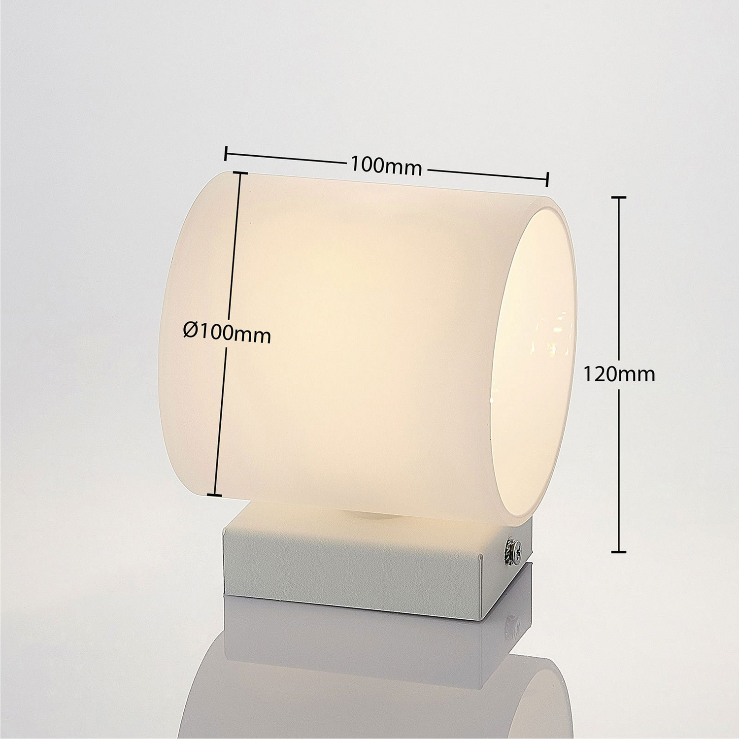 B-Ware Lindby Nanda Glas Wandleuchte Rund Wandlampe Lampe Leuchte Spot Licht  - 4251096564617