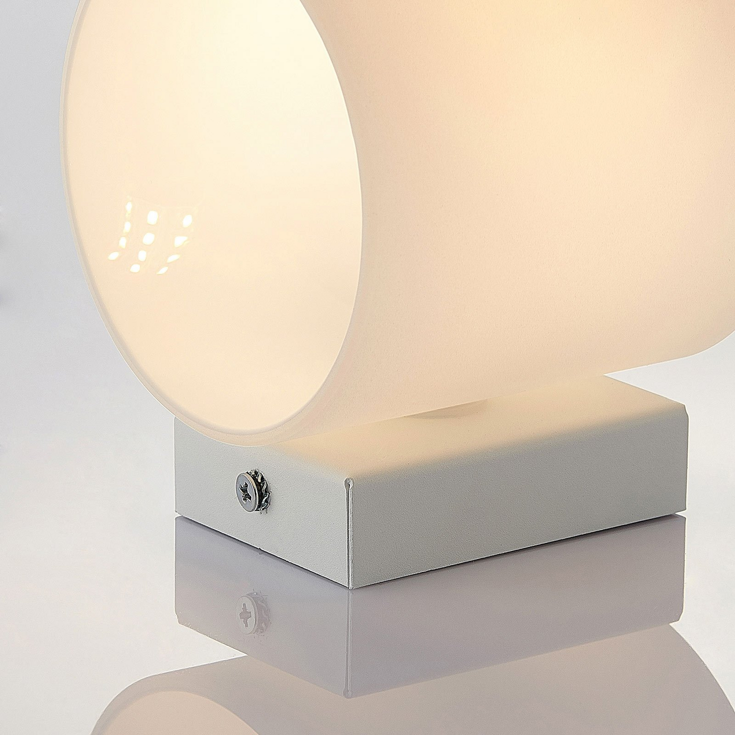 B-Ware Lindby Nanda Glas Wandleuchte Rund Wandlampe Lampe Leuchte Spot Licht  - 4251096564617