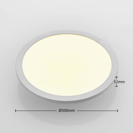 Lindby Narima LED-Deckenlampe CCT Ø 30 cm Deckenlampe Decken-Lampe Leuchte 13W - 4251096579666