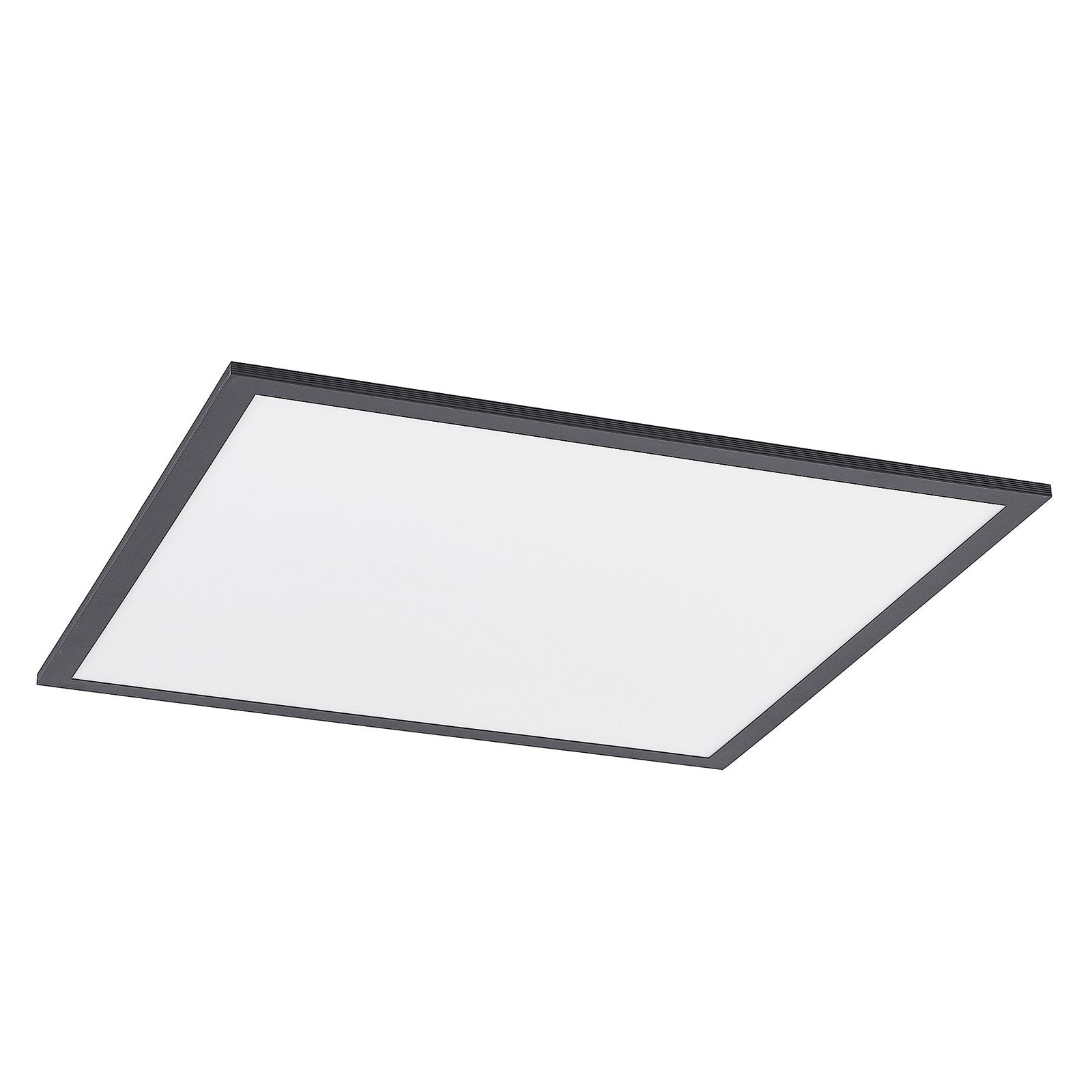Lindby Deckenleuchte Deckenlampe LED Panel Schwarz Nelios Aluminium Kunststoff - 4251911739206