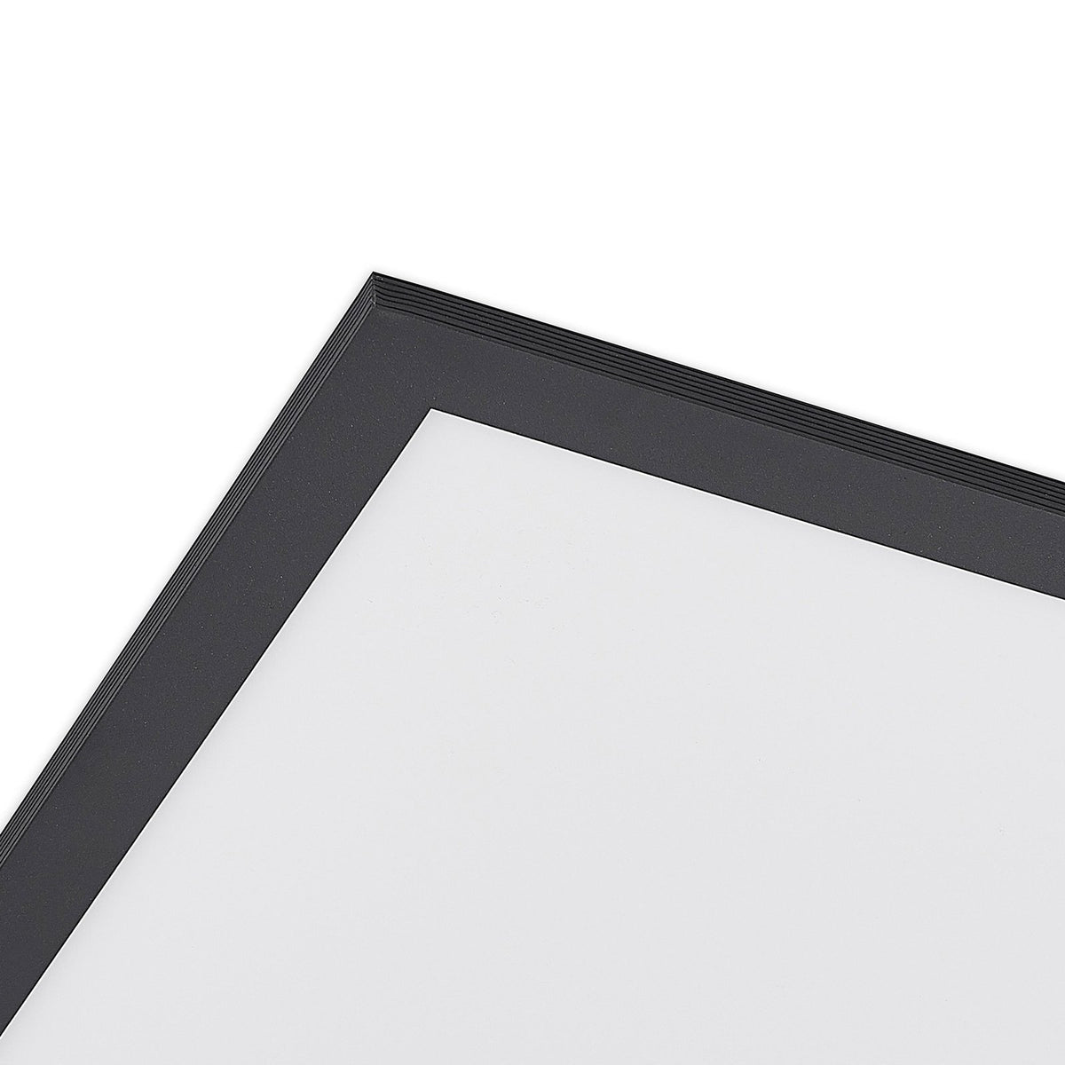 Lindby Deckenleuchte Deckenlampe LED Panel Schwarz Nelios Aluminium Kunststoff - 4251911739206