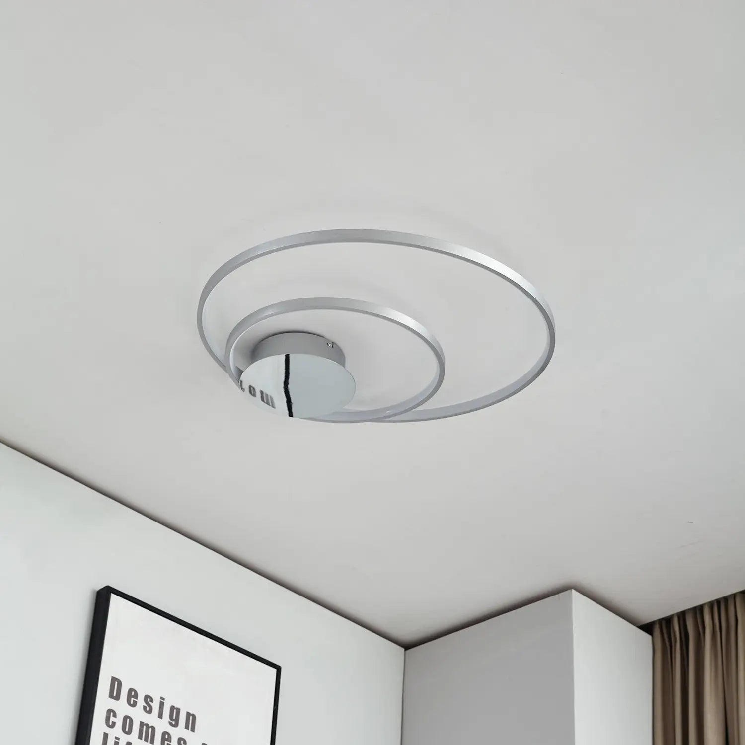 B-Ware Lindby Nerwin Led Deckenlampe Deckenleuchte Lampe Leuchte Licht 30 W Alu Chrom - 4251096574012