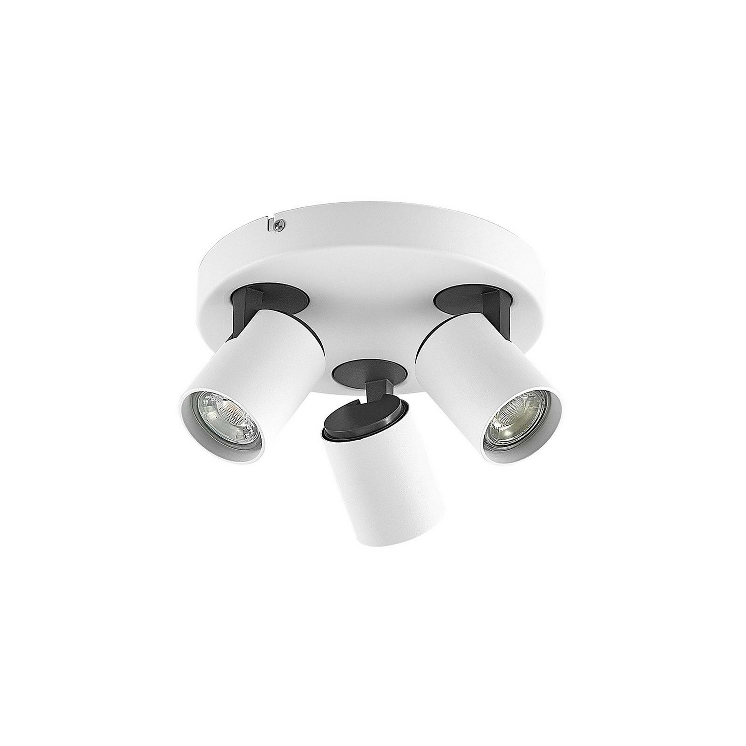 B-Ware Lindby Ninette Deckenrondell Deckenlampe Deckenstrahler Weiß 3 Flammig Rund - 4251096590203