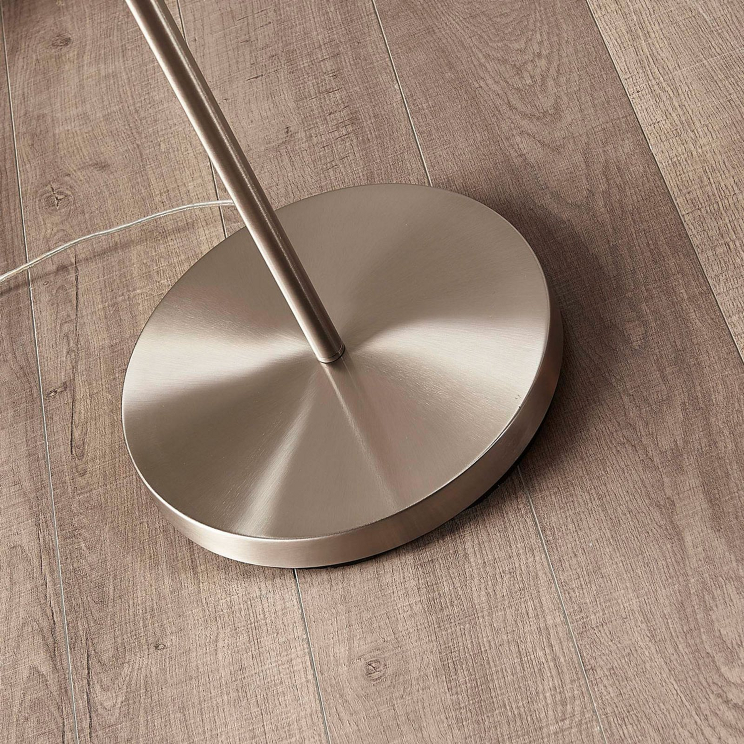 B-Ware Stehlampe Stehleuchte Lindby Parsa Weiß Textil Metall Fußschalter Wohnbereich959