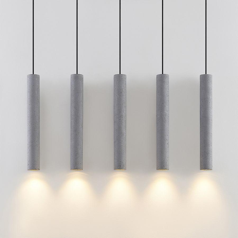 Lindby Concretto Pendelleuchte Hängeleuchte Deckenlampe Lampe 5 Flmg Gu10 Grau B-Ware - 4251096584165