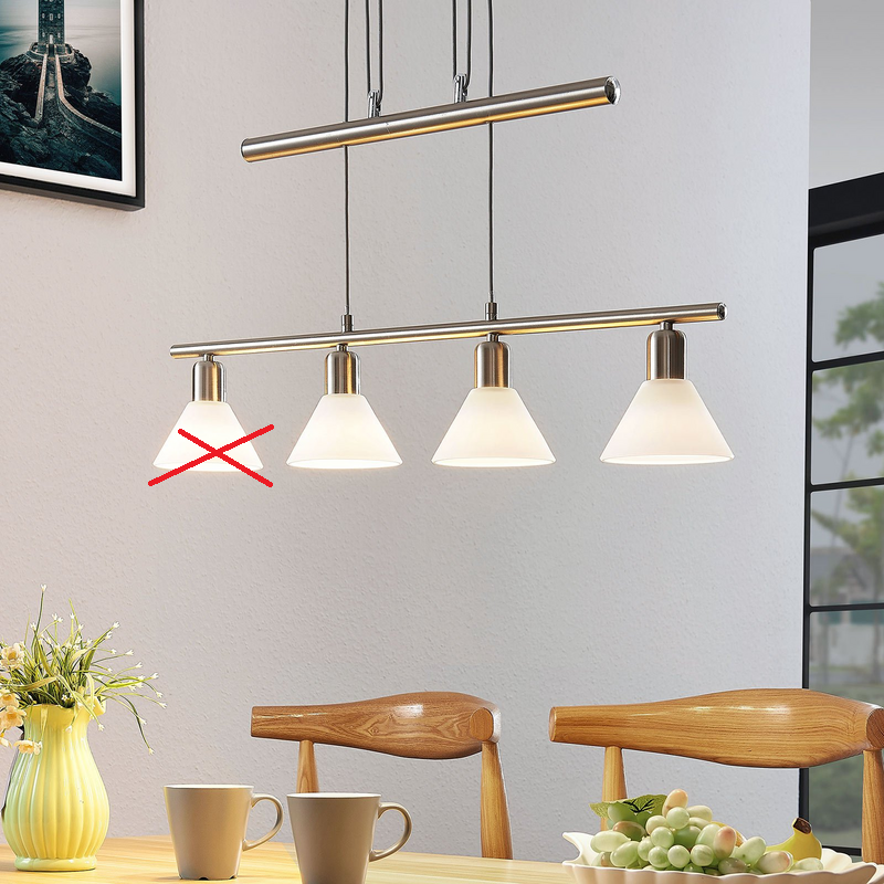 Lindby Pendelleuchte Delira Deckenlampe Hängelampe 4-flammig E14 SIEHE TEXT/FOTO - 4251096563023
