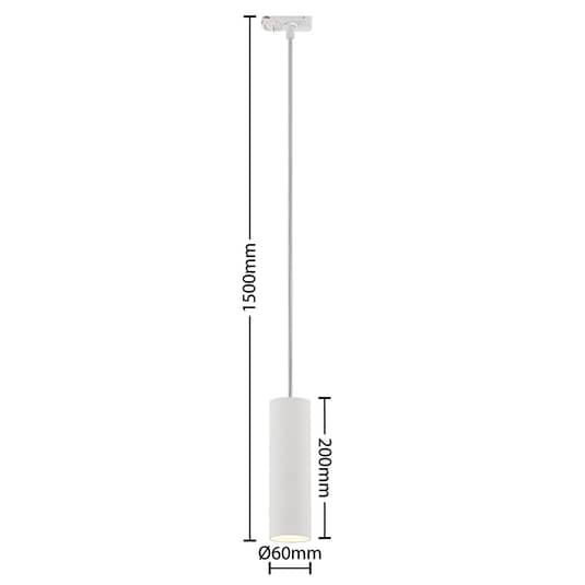B-Ware Lindby Cees Pendelleuchte Pendelleuchte Lampe Leuchte 1 Phasen Schiene Weiß - 4251911701579