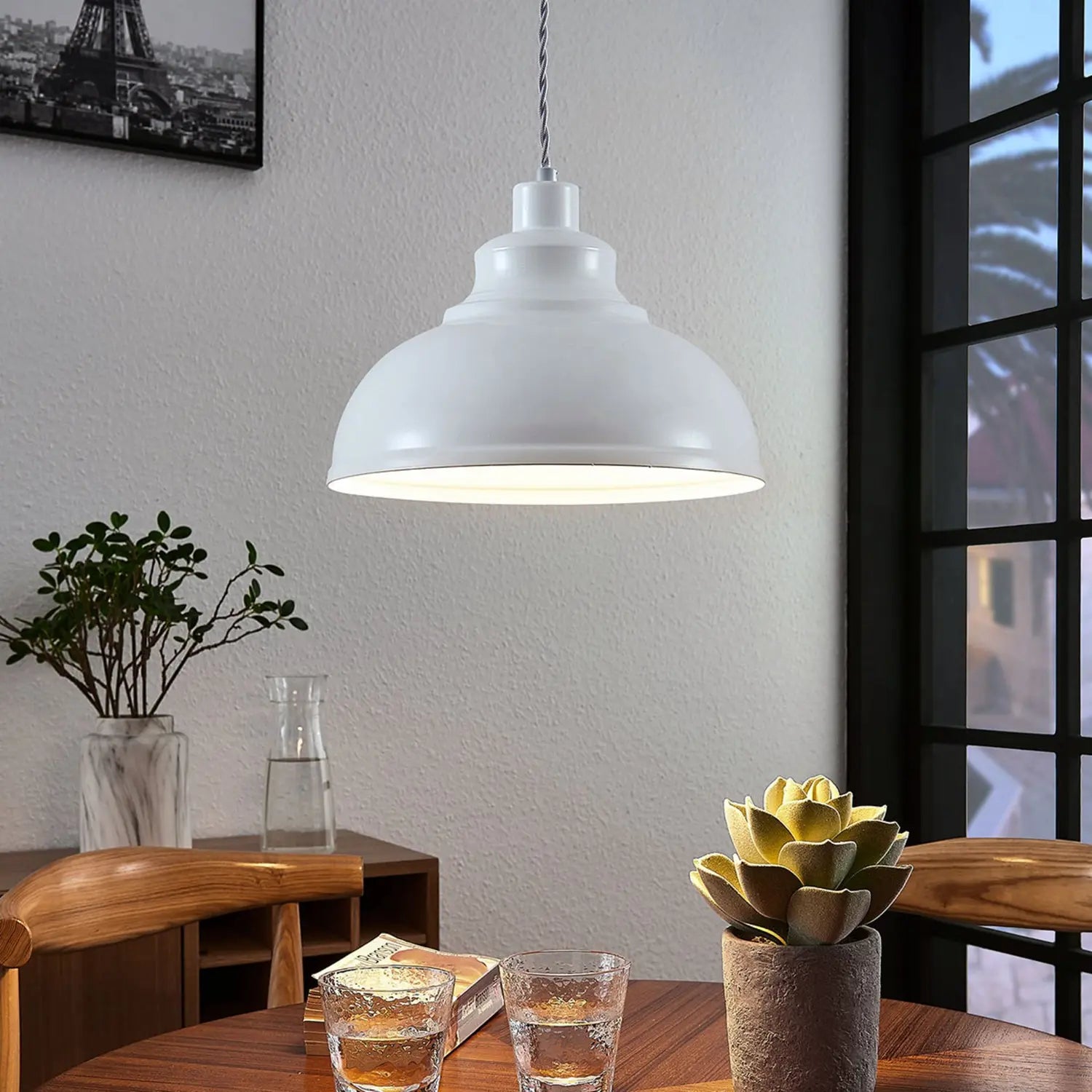 B-Ware Lindby Pendelleuchte Albertine Pendellampe Hängeleuchte Lampe Esszimmer 2 Stück - 4251096557459