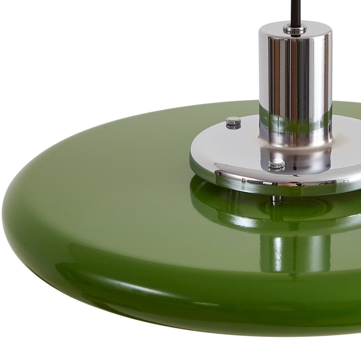Lindby Pendelleuchte Branford Hängeleuchte Retro Lampe Ø 35 cm grün Metall E27 - 4255830903434