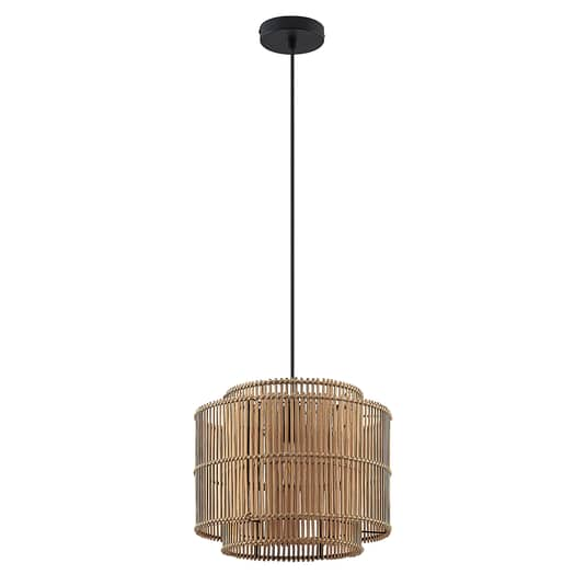 Lindby Bridga Pendelleuchte Hängeleuchte Deckenlampe Lampe Leuchte Bambus E27    B-Ware - 4251911737905