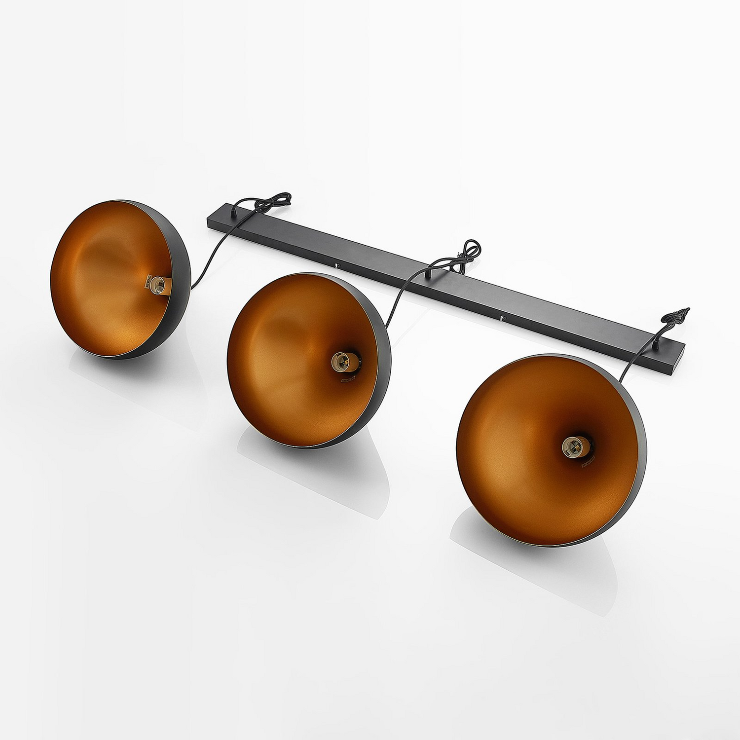 B-Ware Lindby Pendelleuchte Hängelampe Esstischleuchte Schwarz 133cm 3flg Siehe Text - 4251911726633