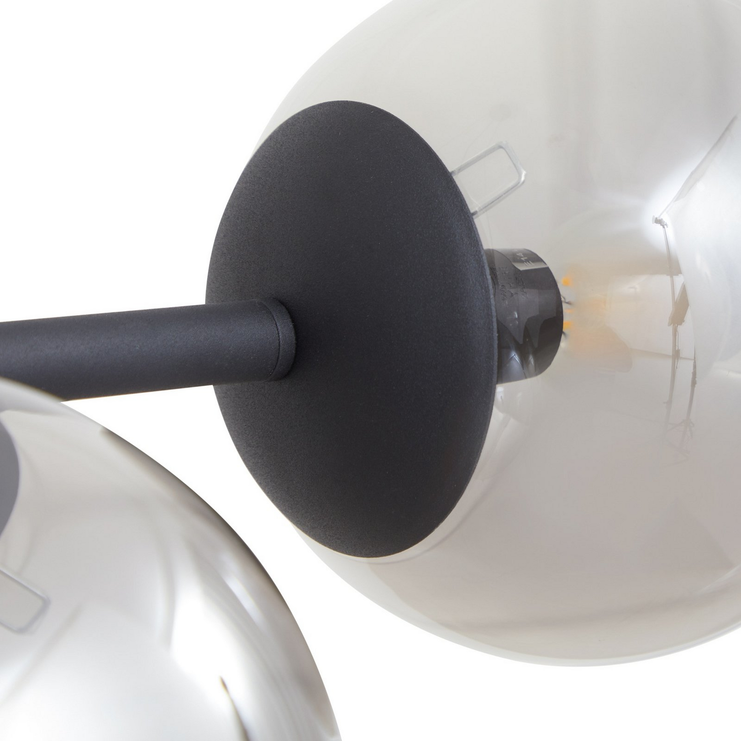 B-Ware Lindby Pendelleuchte Hängeleuchte Isamer Leuchte Rauchgrau Kugel 130 Cm Lampe