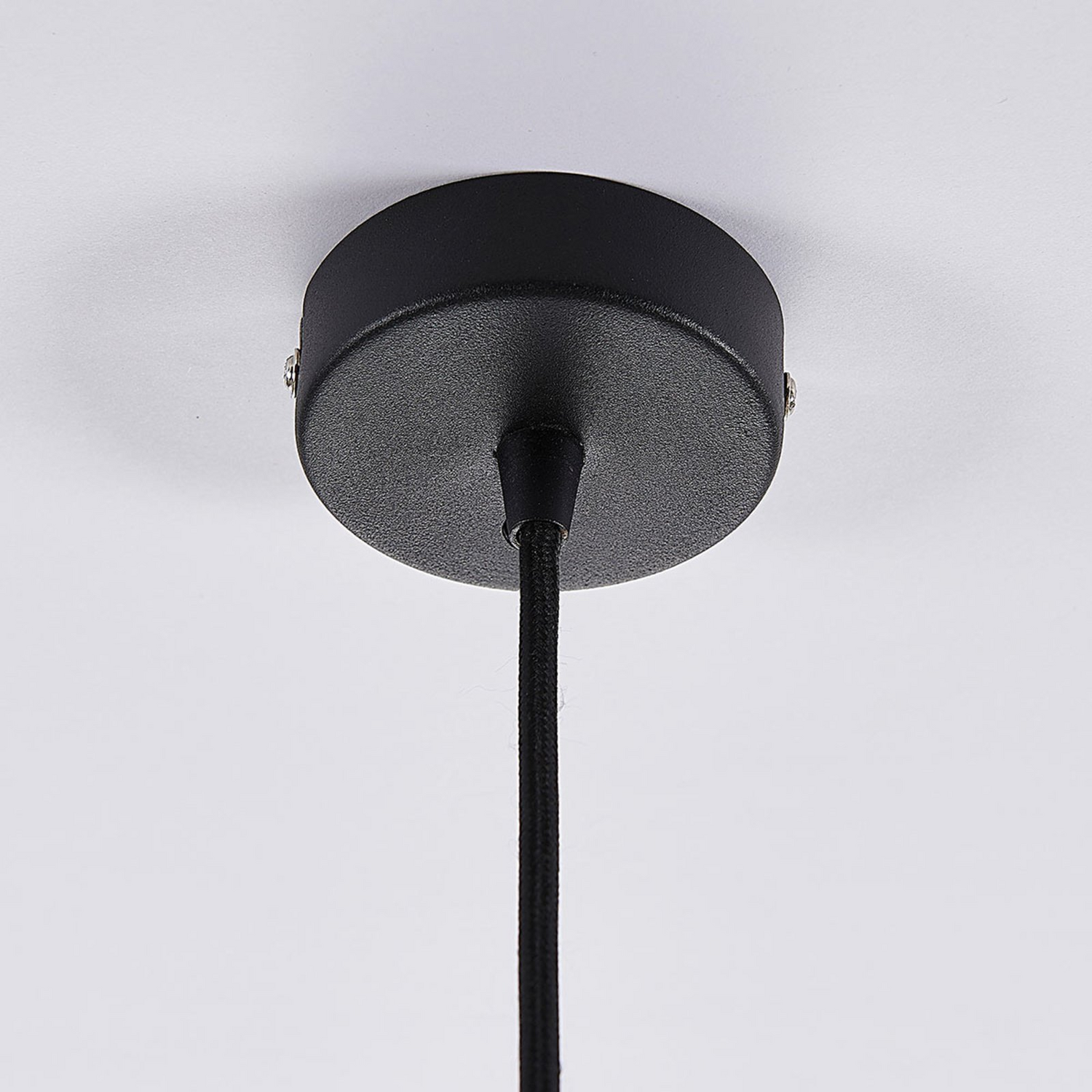 B-Ware Lindby Pendelleuchte Jasminka  Hängeleuchte Deckenlampe Schwarz Gold 1 Flammig