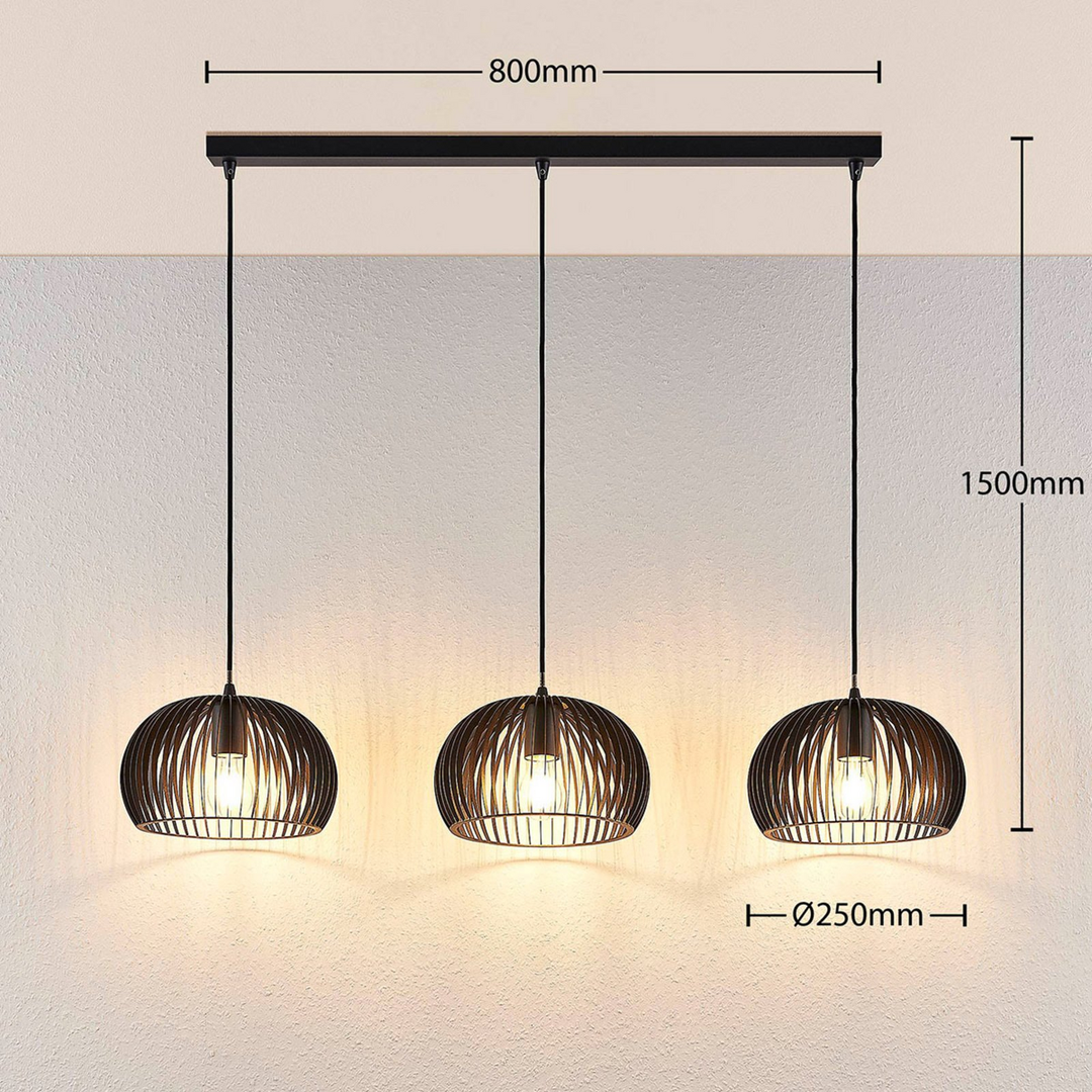 Lindby Pendelleuchte Jusra Hängeleuchte Lampe Leuchte 3 Flg. E27 Siehe Text B-Ware