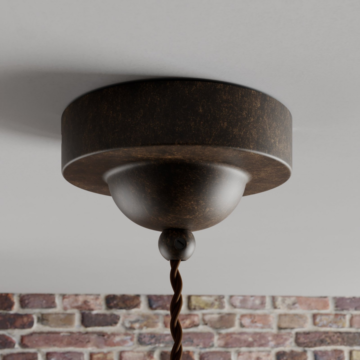 Lindby Pendelleuchte Esszimmerlampe Küchenlampe Hängeleuchte E27 Braun Rustikal B-Ware - 4251096524154