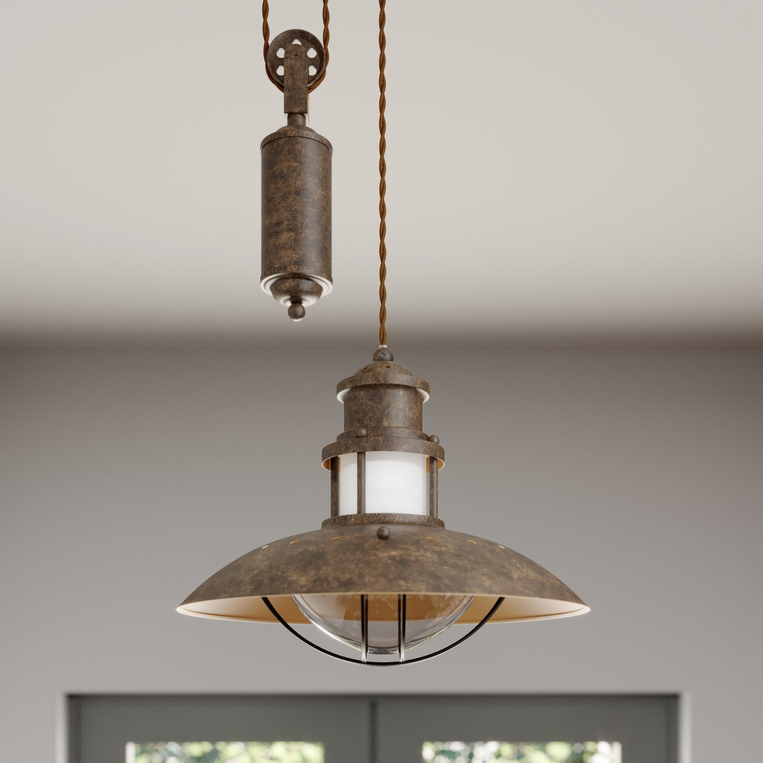 B-Ware Lindby Seilzug Pendelleuchte Louisanne Pendelleuchte Lampe Küchenlampe E27 Br882