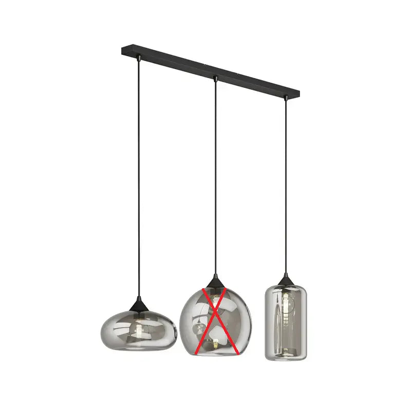 B-Ware Lindby Pendelleuchte Hängeleuchte Marla Glas Rauchgrau E27 Led Siehe Text/Foto - 4251096569766