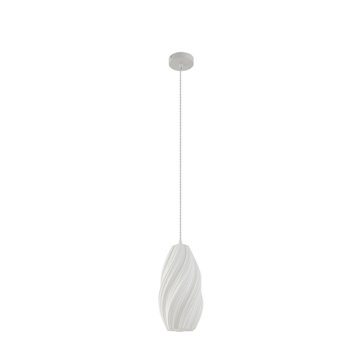Lindby Pendelleuchte Hängelampe Nuvia weiß 3D Druck Lampenschirm 15 5 cm354 - 4255830901263