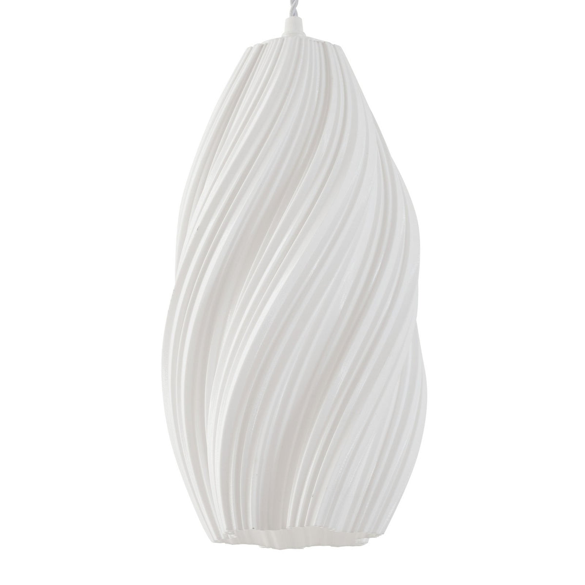 Lindby Pendelleuchte Hängelampe Nuvia weiß 3D Druck Lampenschirm 15 5 cm354 - 4255830901263
