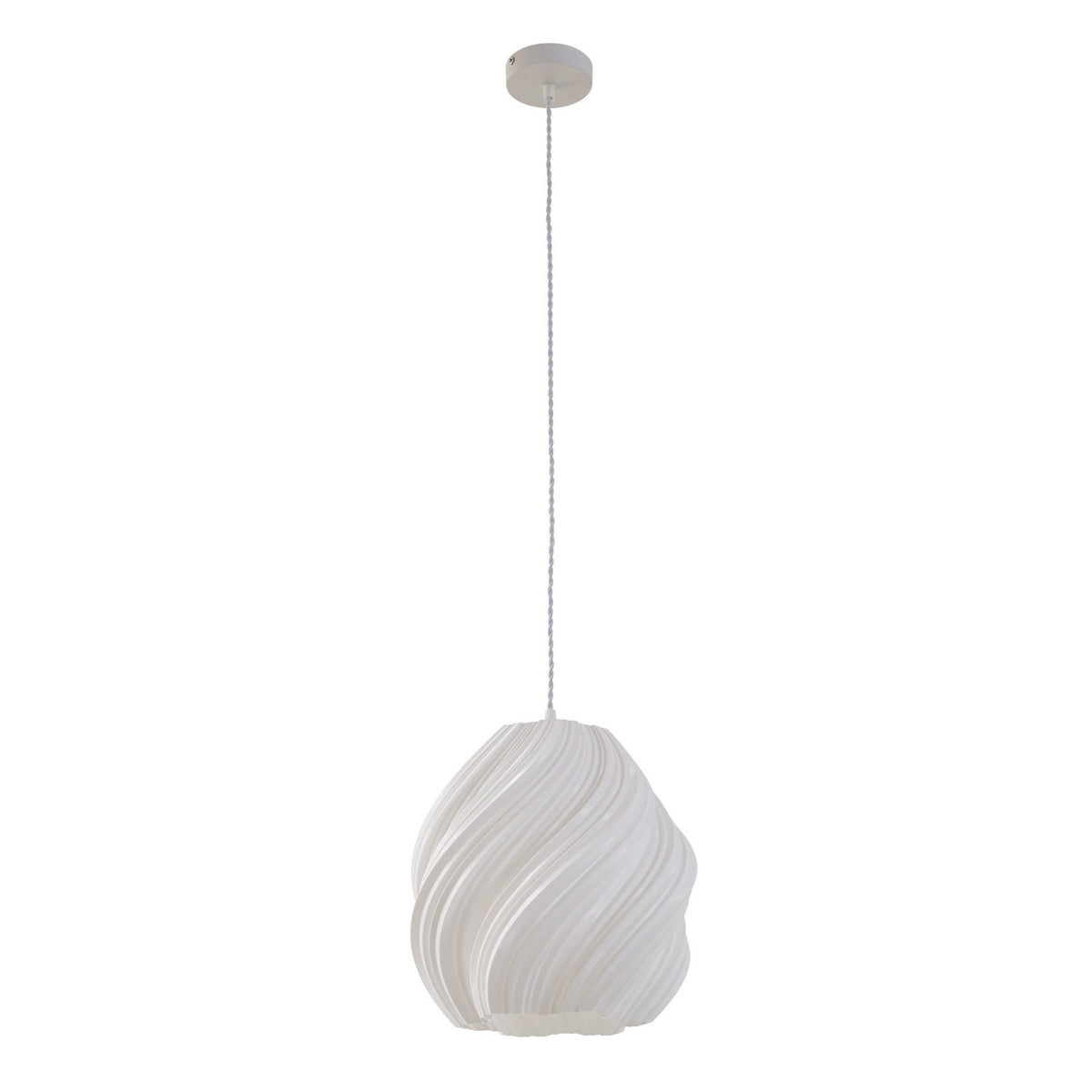 Lindby Pendelleuchte Lampe Nuvia weiß 3D Druck 30 cm - 4255830901287