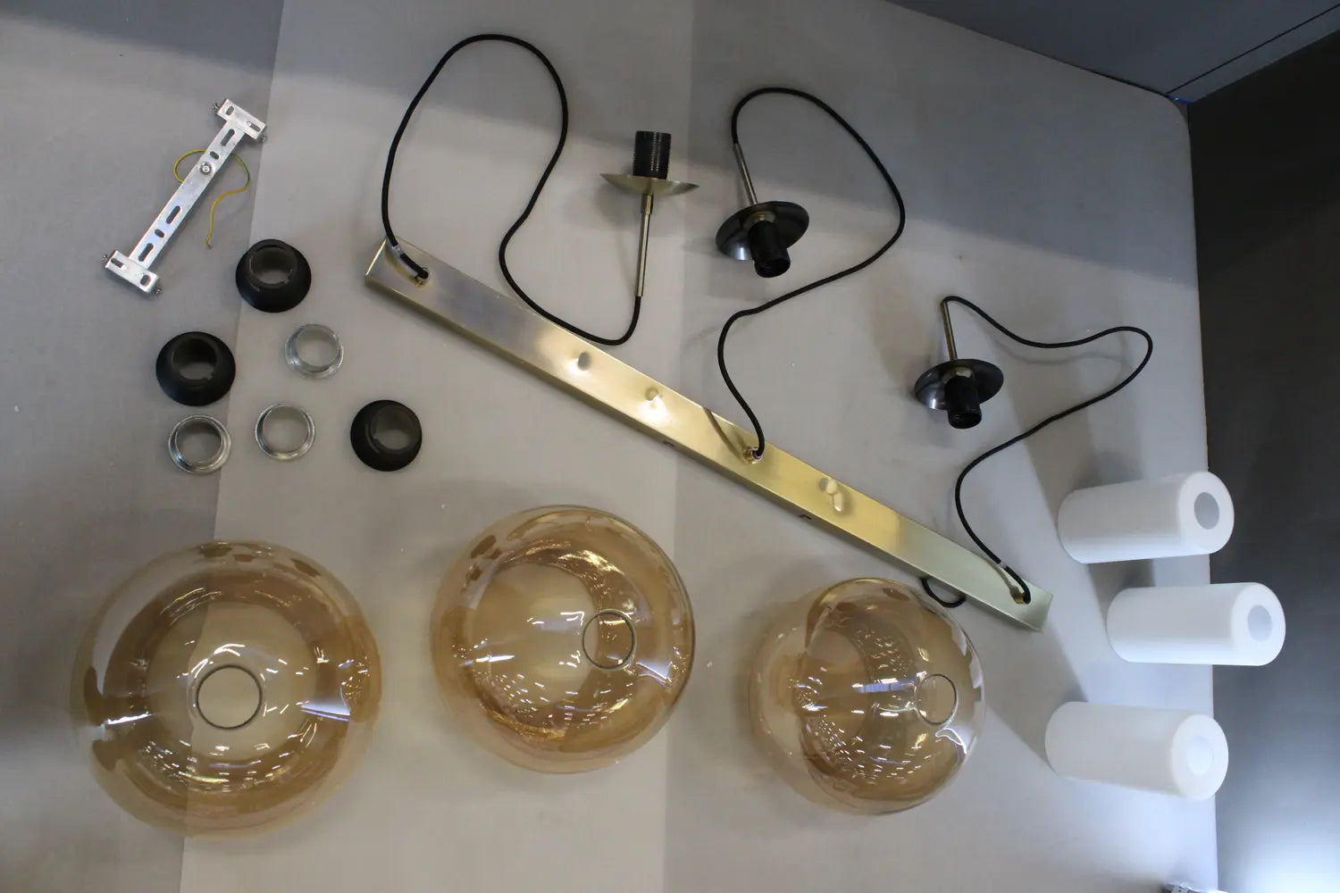 B-Ware Pendelleuchte Hängelampe Hängeleuchte Lindby Glas Esszimmer Alu Siehe Text/Foto - 4251096566536