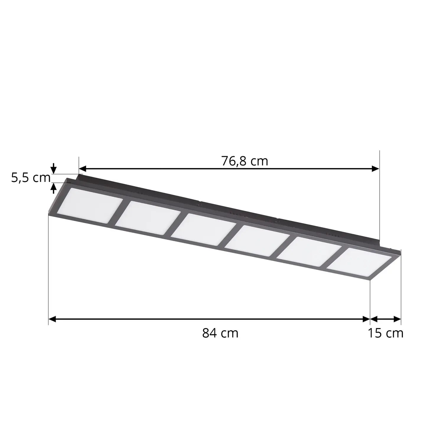 B-Ware Lindby Led Deckenleuchte Raymie Rgbw Deckenlampe L84cm Fernbedienung  - 4251911762457