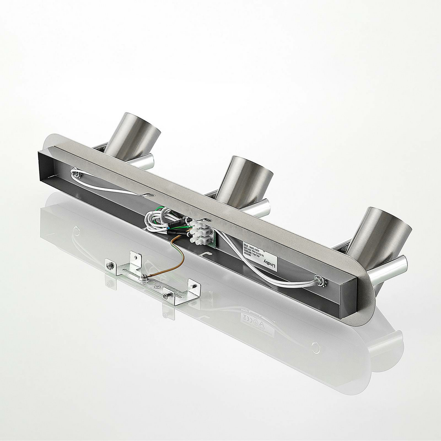 B-Ware Lindby Reina Deckenstrahler Deckenlampe Deckenlampe Lampe Nickel 3 Fl. Lang - 4251096590234