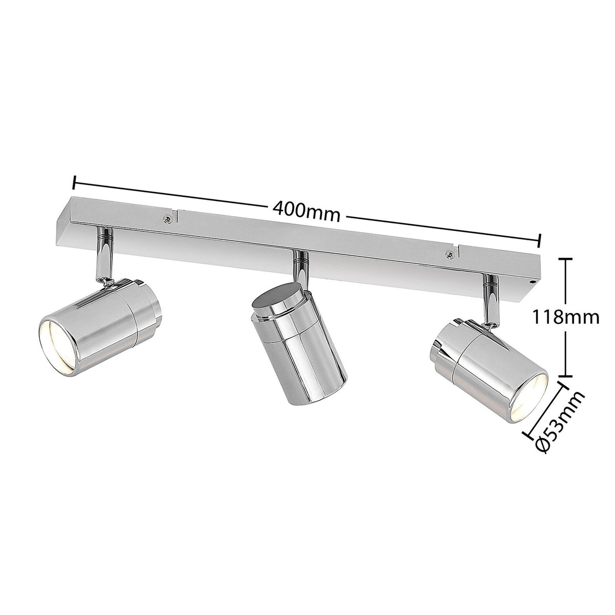 Lindby Remilan Deckenstrahler chrom lang Deckenlampe Deckenleuchte Lampe Leuchte - 4251911732283