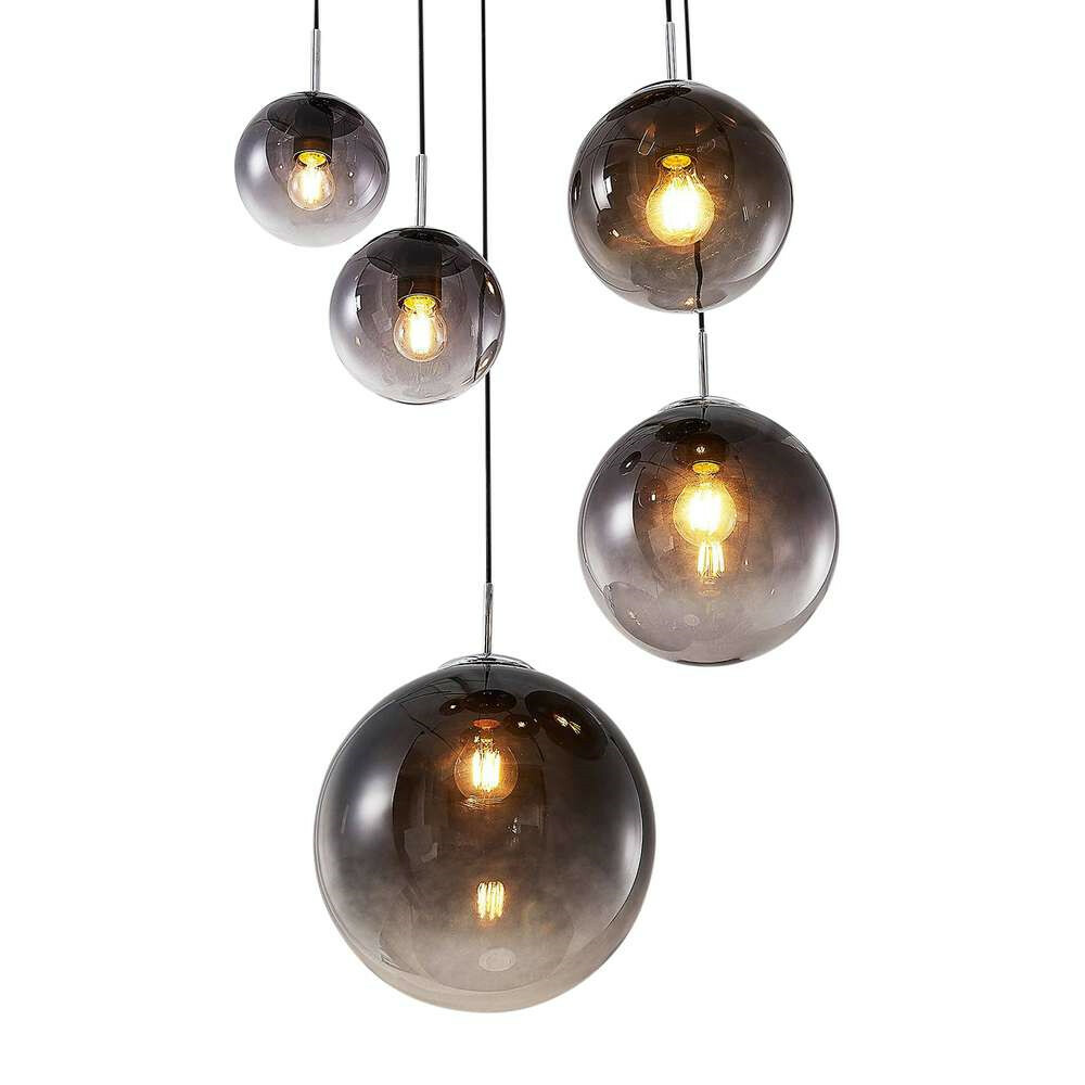 B-Ware Lindby Robyn Glas Pendelleuchte Pendelleuchte Deckenlampe Hängeleuchte Lampe821 - 4251096567458