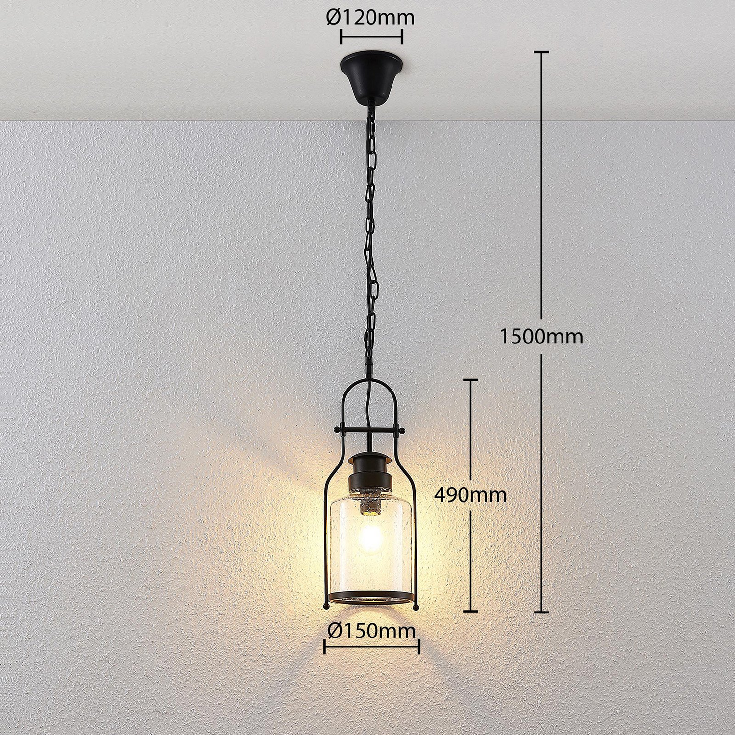 B-Ware Lindby Rozalie Hängeleuchte Laterne Deckenlampe Pendelleuchte Deckenlampe E27