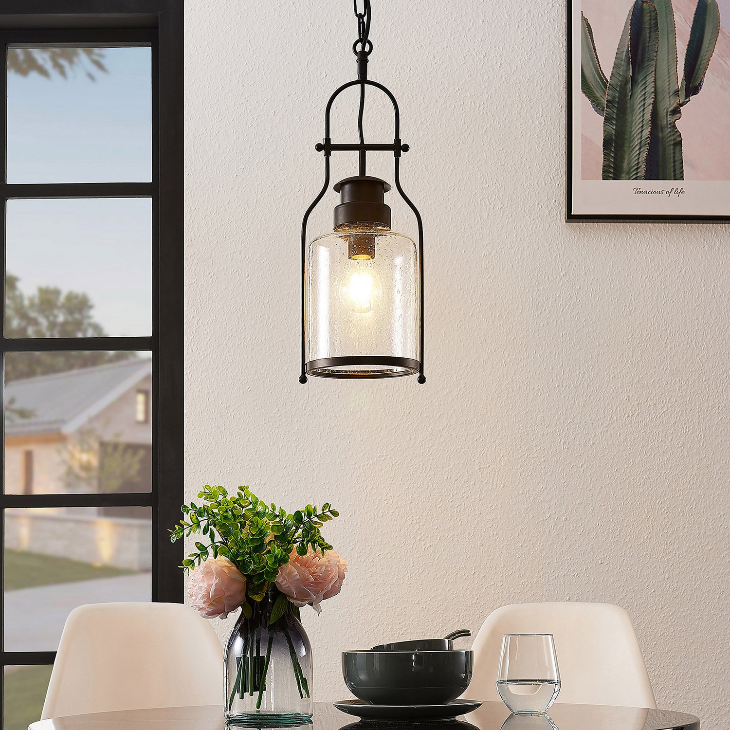 B-Ware Lindby Rozalie Hängeleuchte Laterne Deckenlampe Pendelleuchte Deckenlampe E27