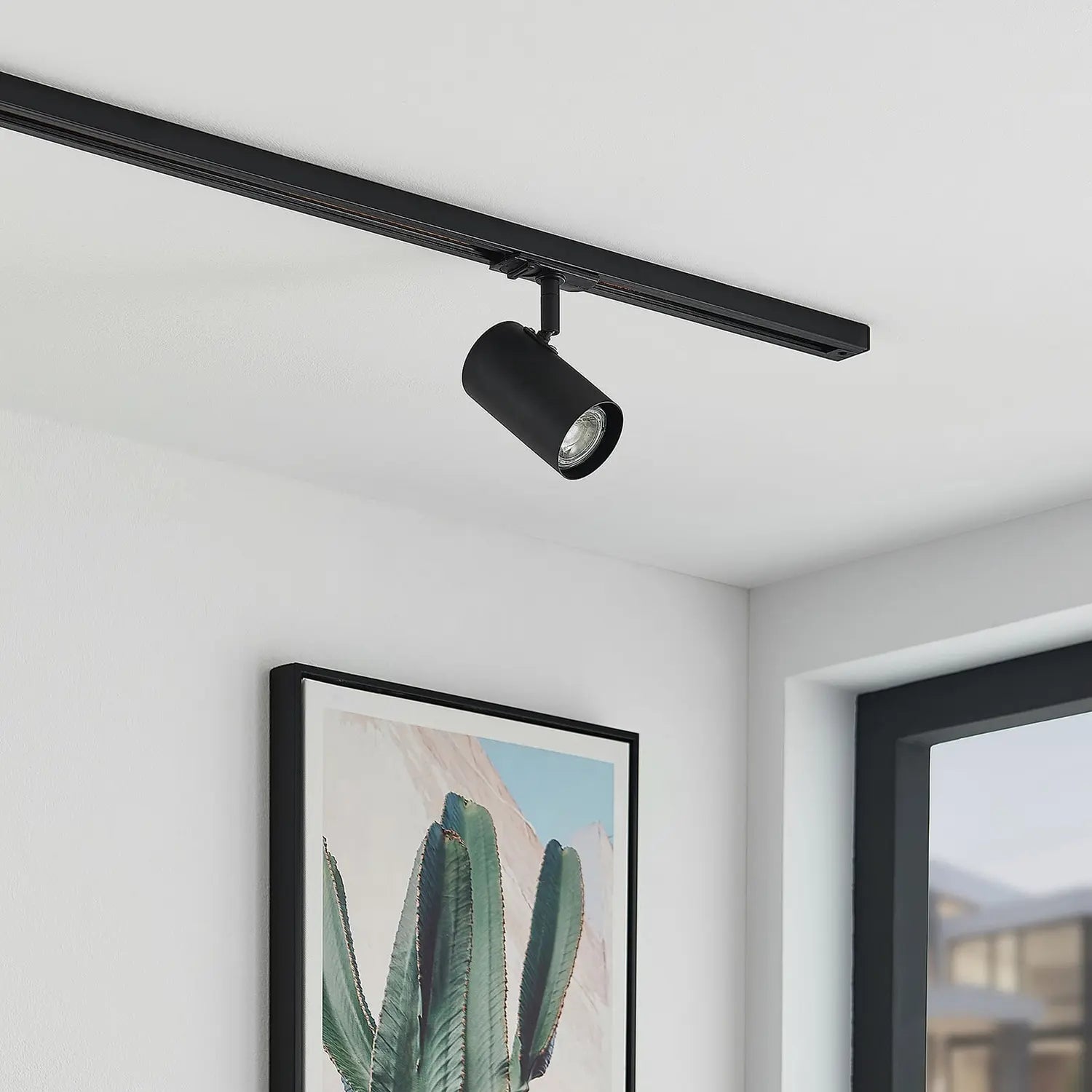 B-Ware Lindby Schienenstrahler Deckenlampe Linaro 1 Phasen Schiene Gu10 Schwarz 3 Stück - 4251911701500
