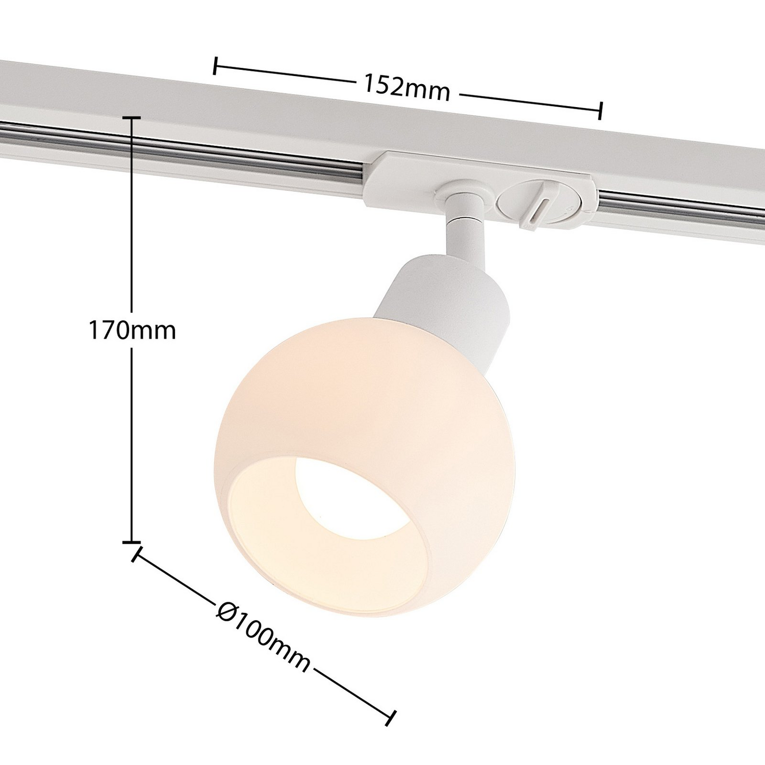 B-Ware Lindby Schienenspot Leuchte E14 Weiß Schienensystem 1 Phasen 3 Stück - 4251911701395