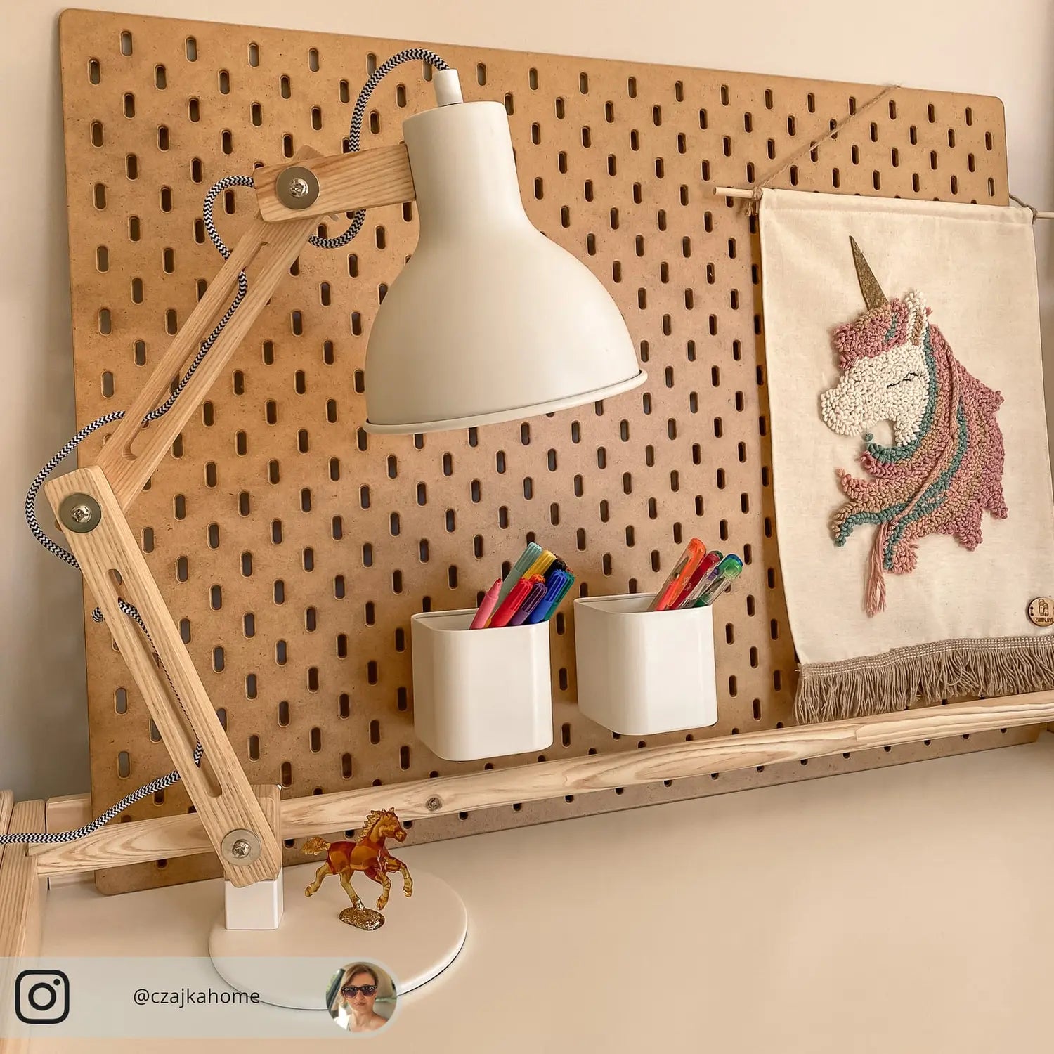 B-Ware Lindby Holz Schreibtischlampe Shivanja Schreibtischleuchte Lampe Weiß Schirm - 4251096528336