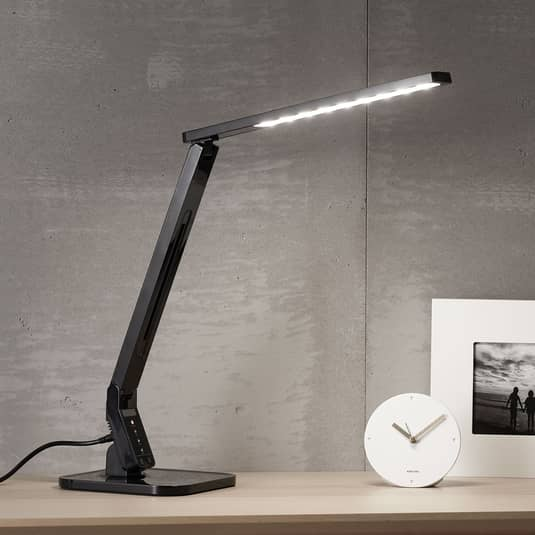 Lindby Schwarze Led Schreib Tischlampe Schreibtischlampe Lampe Leuchte Eleni B-Ware