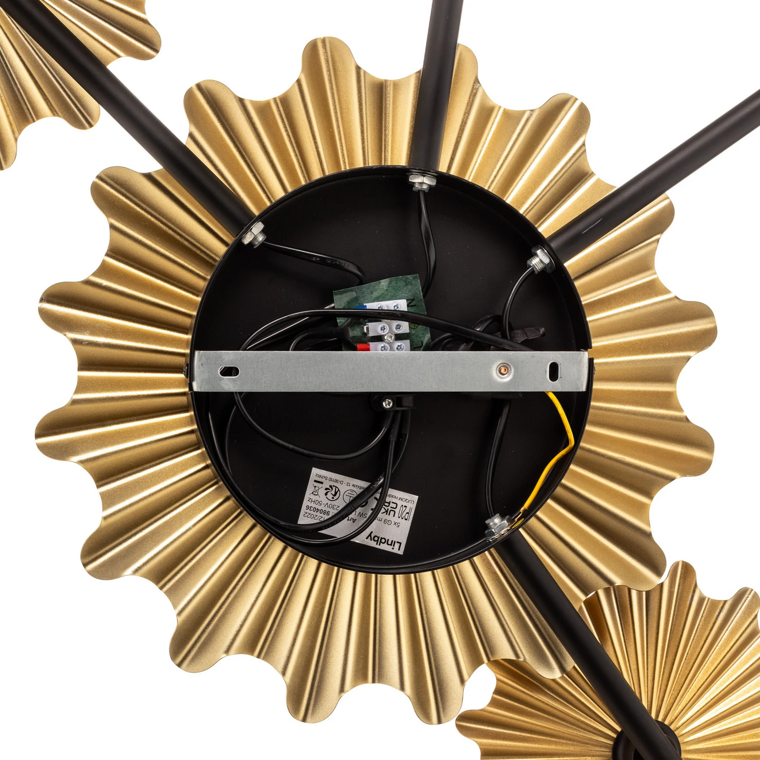 B-Ware Lindby Senmia Wandleuchte In Gold Fünfflammig Lampe Leuchte Spot Licht Wandlampe