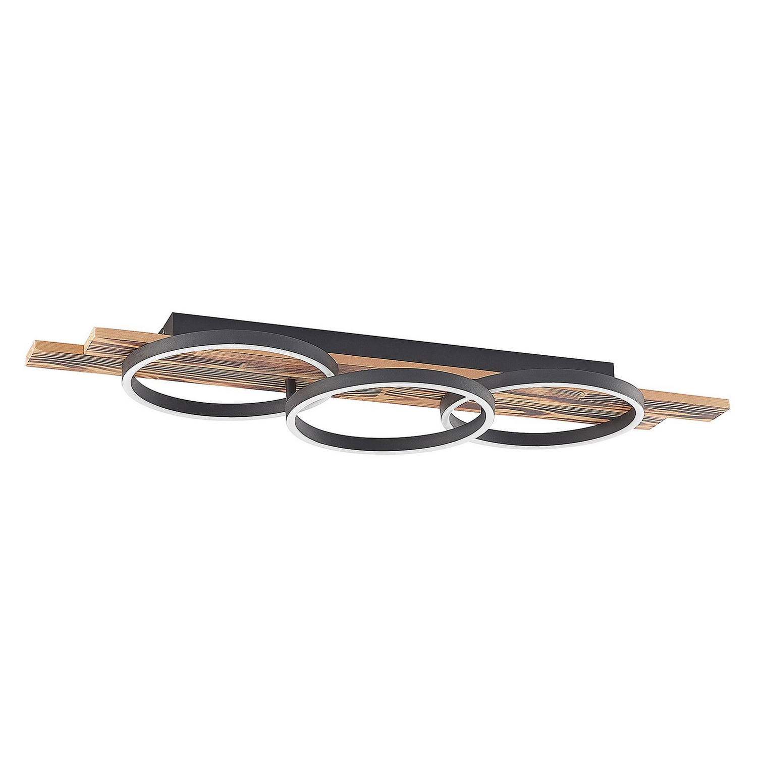 B-Ware Lindby Deckenleuchte Deckenlampe Led Sentoa Holz Wohnzimmer Esszimmer Dimmbar502