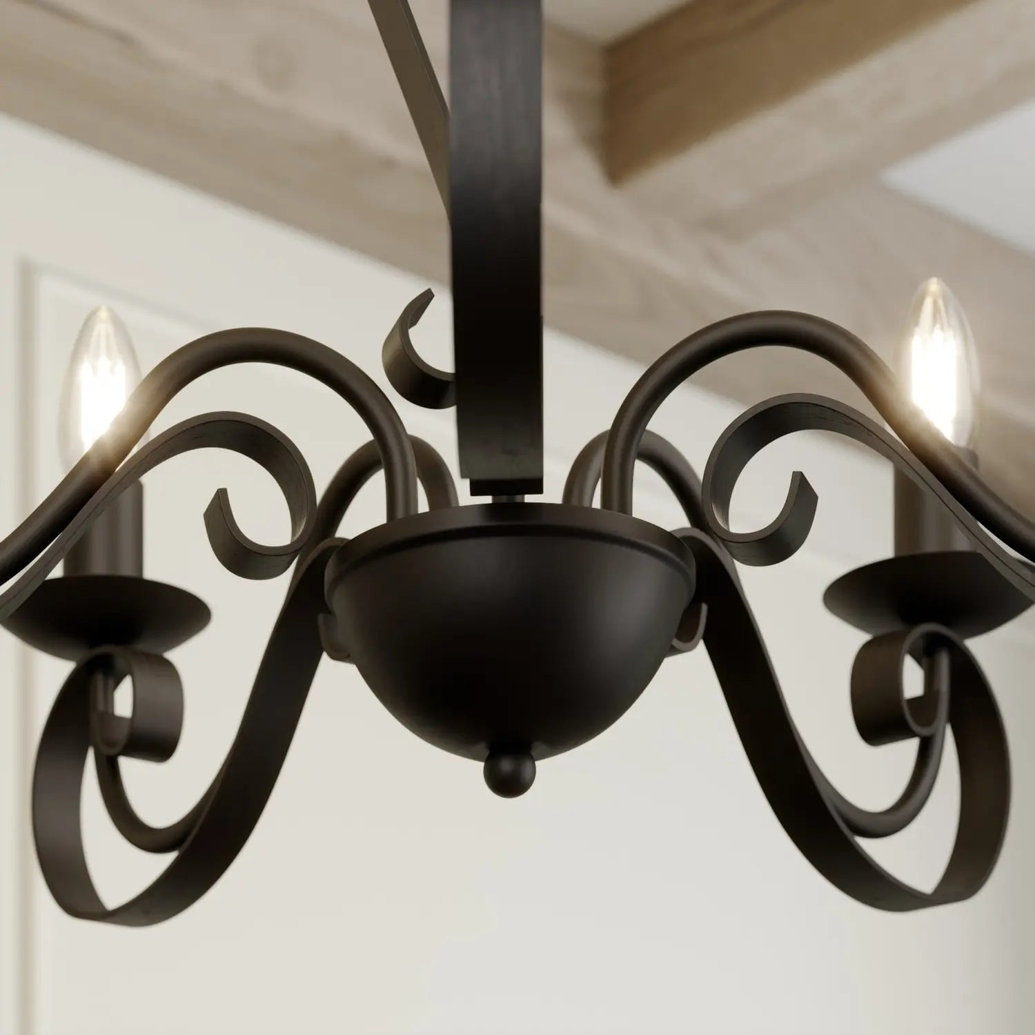 B-Ware Lindby Shervan Kronleuchter Hängeleuchte Hängeleuchte Deckenlampe Metall Braun E - 4251096578256