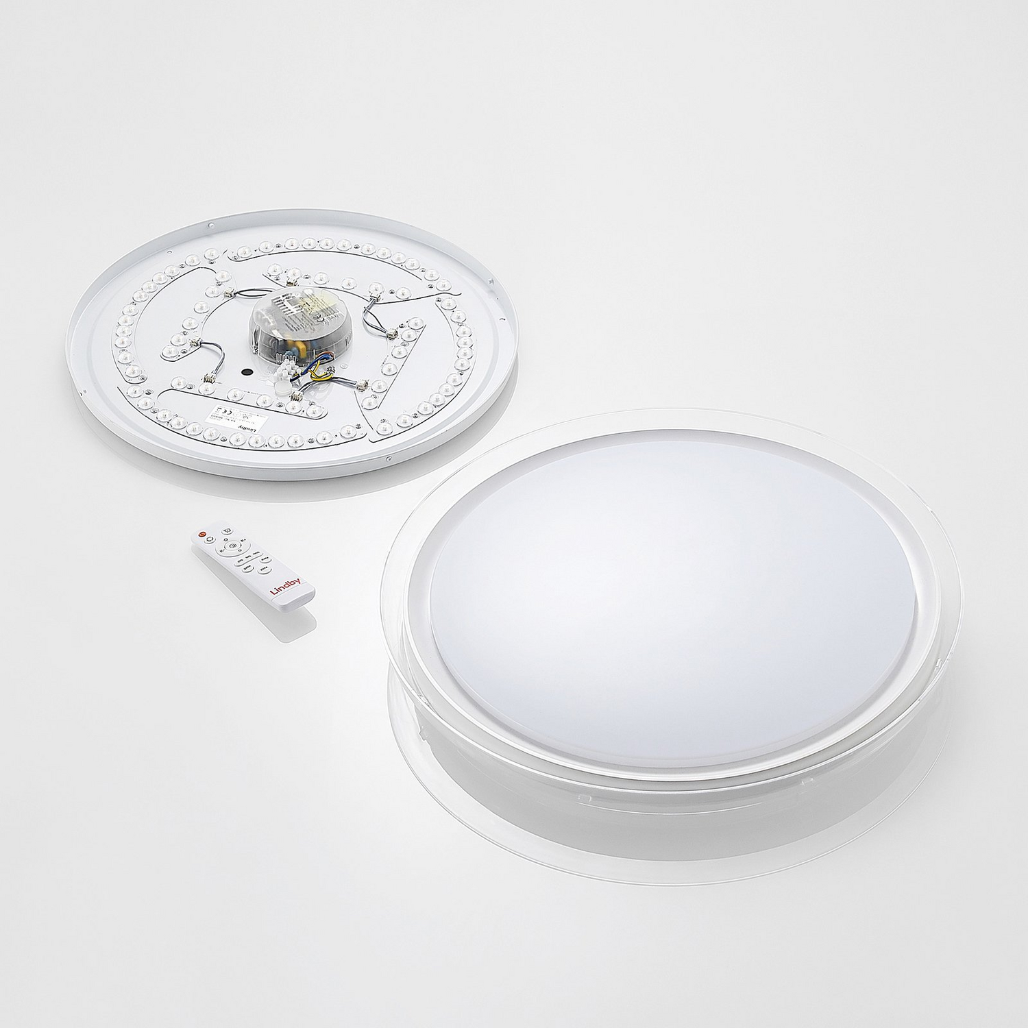 B-Ware Lindby Deckenleuchte Deckenlampe Led Weiß Cct Dimmbar Fernbedienung Nachtlicht