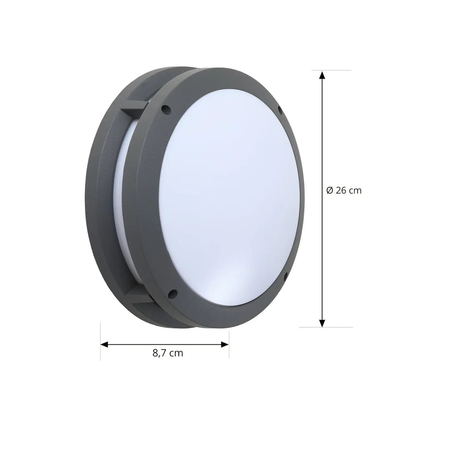 B-Ware Lindby Außenleuchte Wandlampe Led Smart Licht Liren Dunkelgrau Wlan Rgb Tuya - 4251911776256