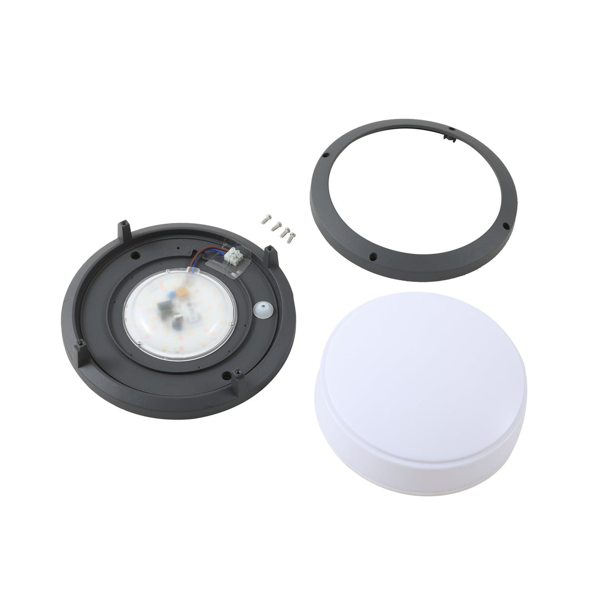 Lindby Außenleuchte Wandlampe LED Smart Licht Liren dunkelgrau WLAN RGB Tuya835 - 4251911776256