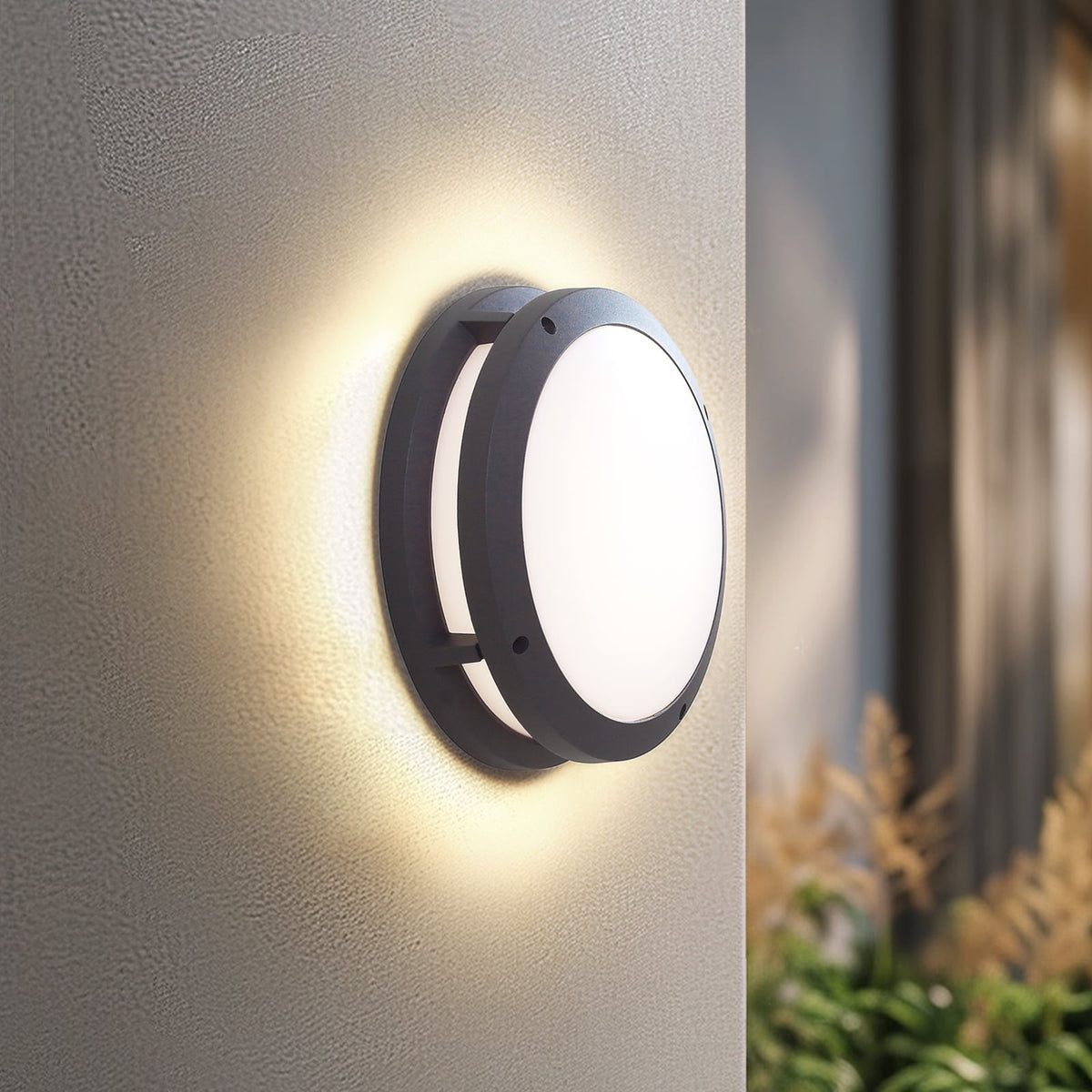 Lindby Außenleuchte Wandlampe LED Smart Licht Liren dunkelgrau WLAN RGB Tuya835 - 4251911776256