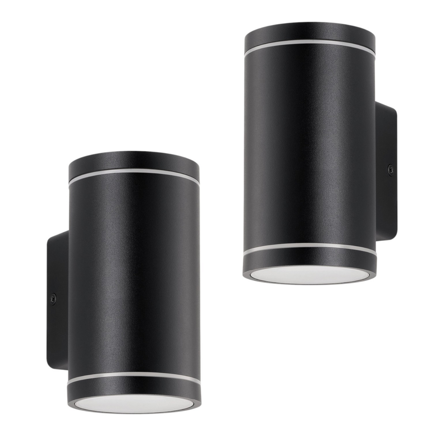 Lindby Led Außenwandleuchte Wandlampe Valtin Dunkelgrau Cct 2 Stück B-Ware - 4251911776331