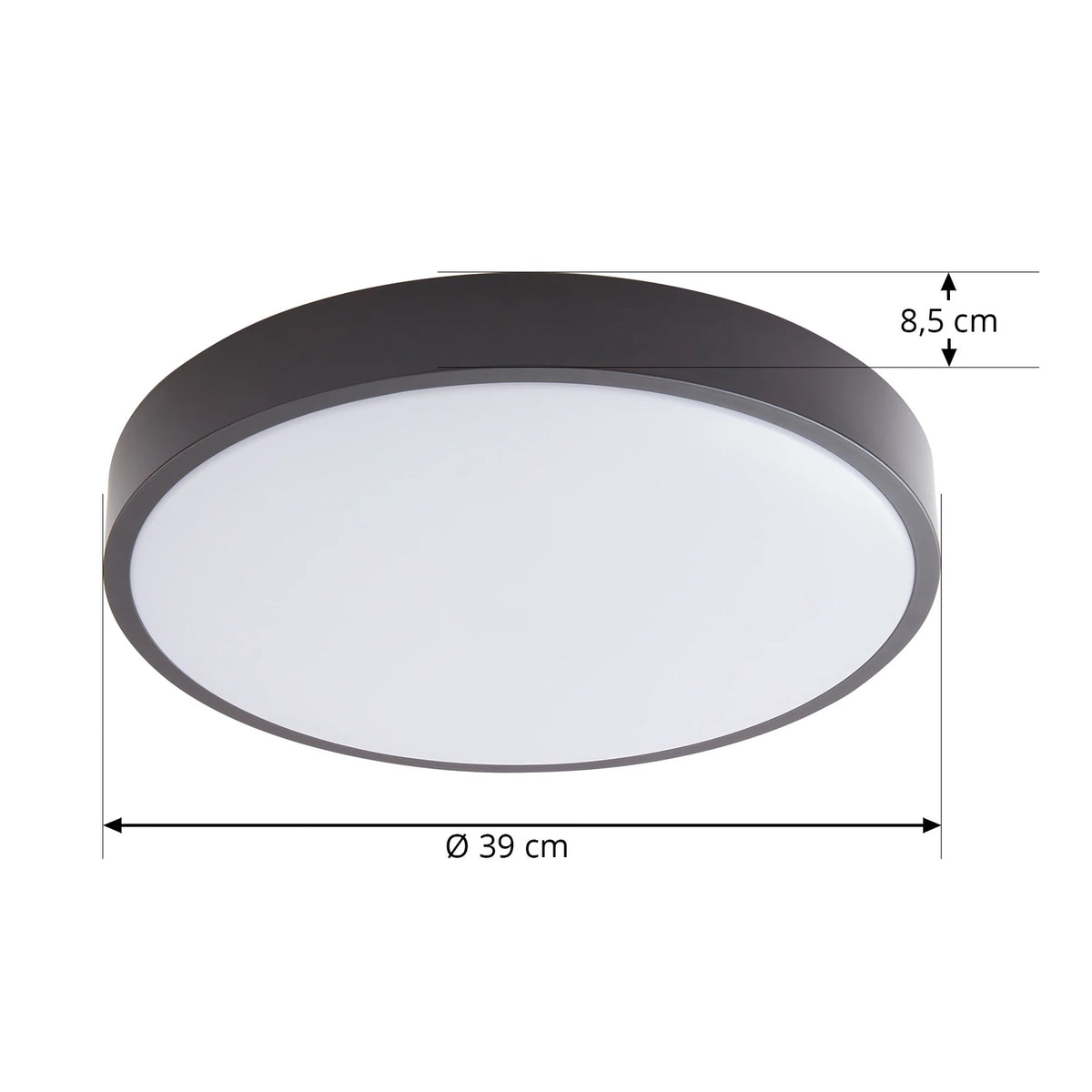 Lindby Deckenleuchte Lampe LED Smart Schwarz Tuya App Steuerung RGB CCT 38 cm - 4251911766882