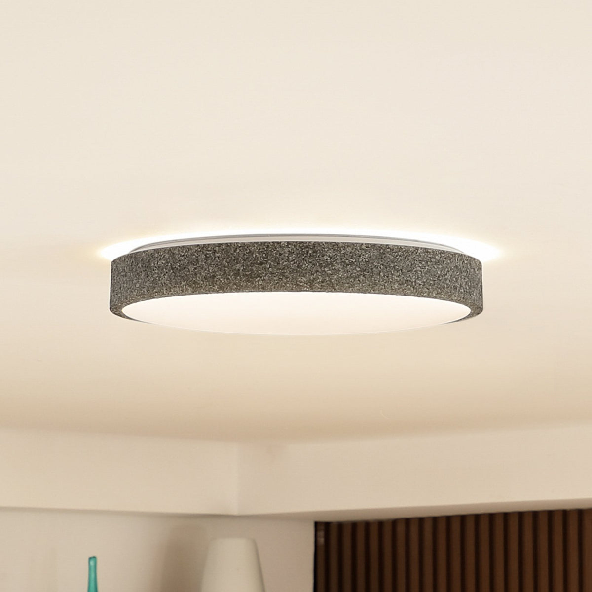 Lindby Deckenlampe Elmor LED dimmbar RGB CCT dunkelgrau Ø39cm 24W 1090Lumen - 4251911767124
