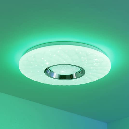B-Ware Lindby Illaria Led Deckenlampe Deckenlampe Leuchte Lampe Rgbw Smart 49cm 48 W - 4251096598100
