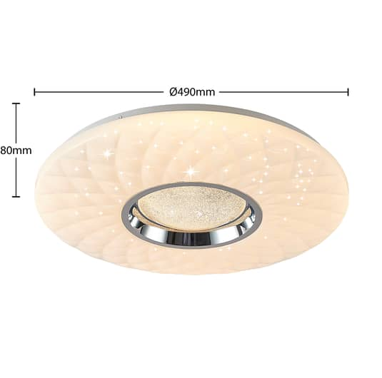 B-Ware Lindby Illaria Led Deckenlampe Deckenlampe Leuchte Lampe Rgbw Smart 49cm 48 W - 4251096598100