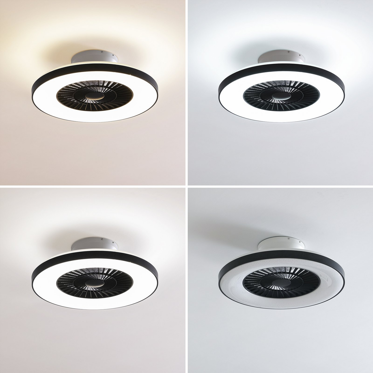 B-Ware Lindby Smart Led Deckenventilator Ventilator Paavo Schwarz Leise Tuya636 - 4251911780239